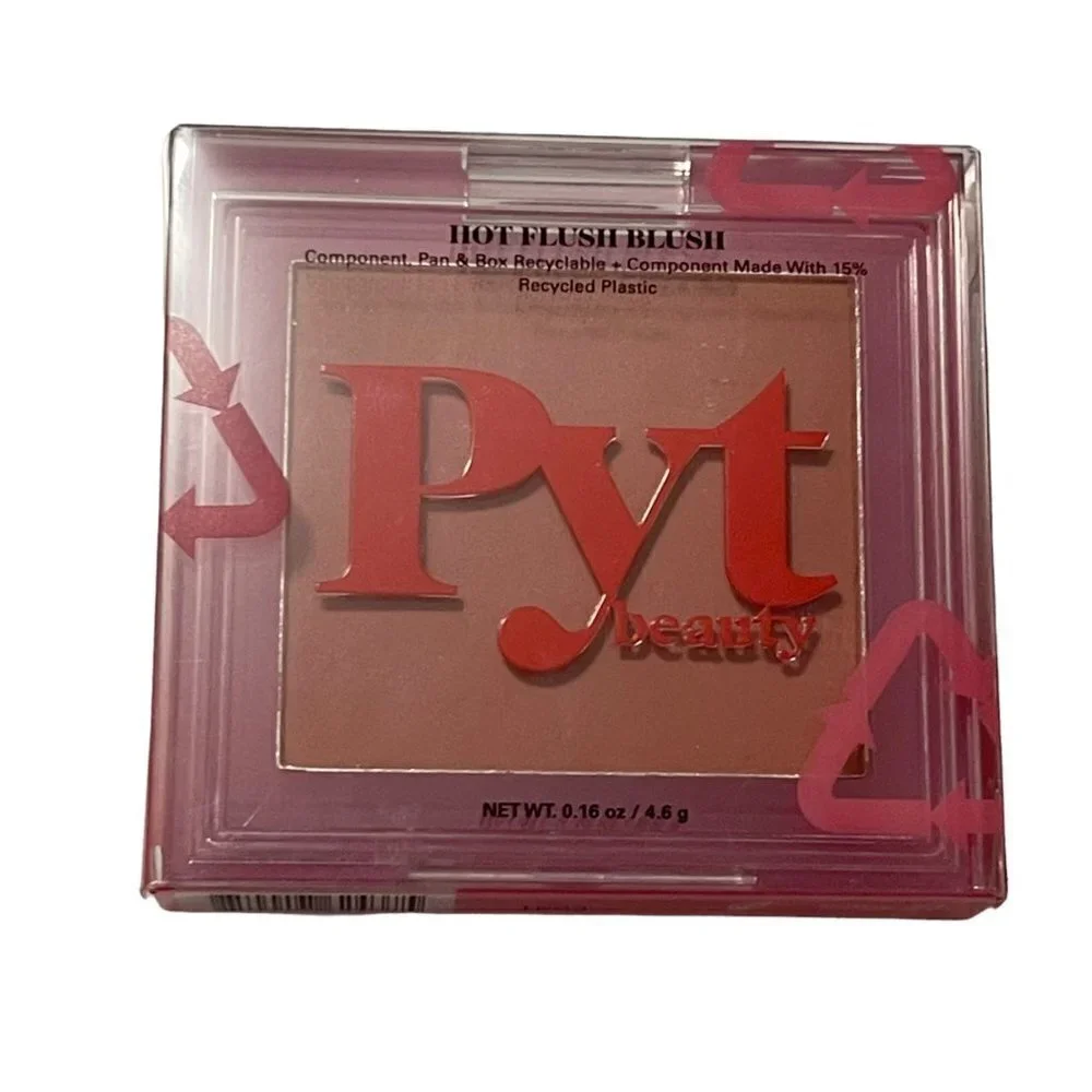 PYT Beauty BNIB Flirty Mauve Rose Matte Silky Vegan Cruelty Free Hot Flush Blush